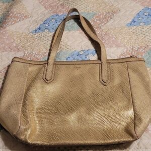 *LAST DAY* Fossil Elegant Gold Tote Bag
